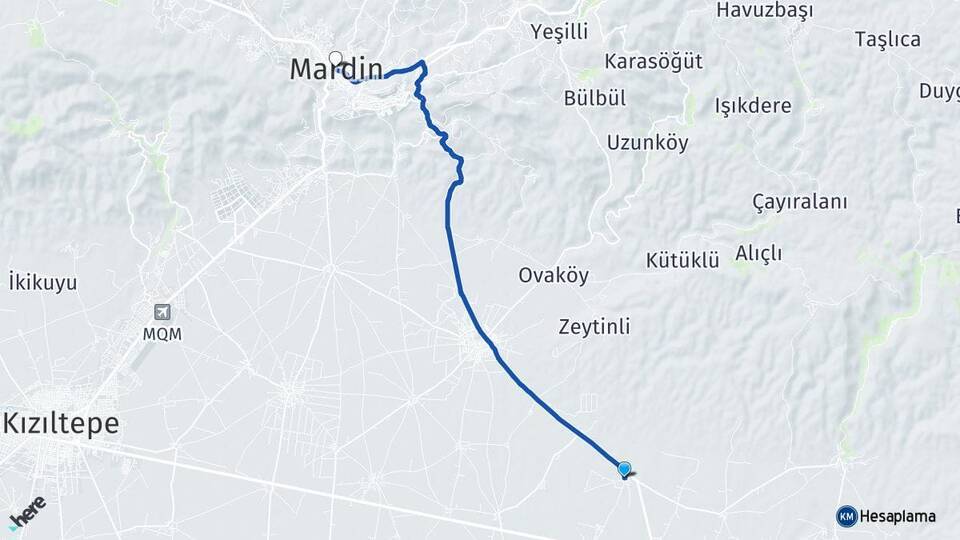 Akıncı Mardin Arası Kaç Km - Yol Tarifi