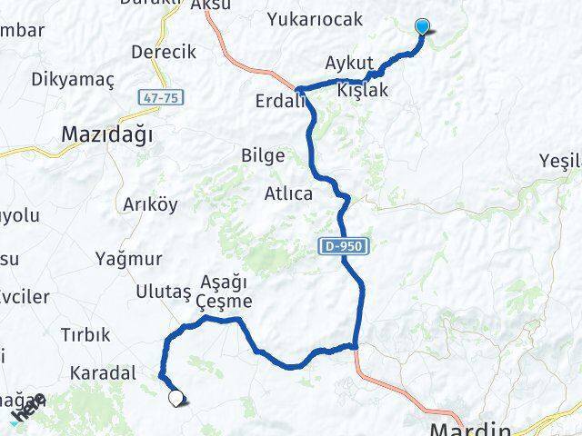 Bağlıca Artuklu Arası Kaç Km - Yol Tarifi