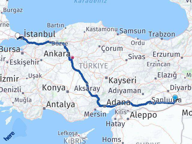 Mardin Artuklu Beylikdüzü İstanbul Arası Kaç Km - Yol Haritası