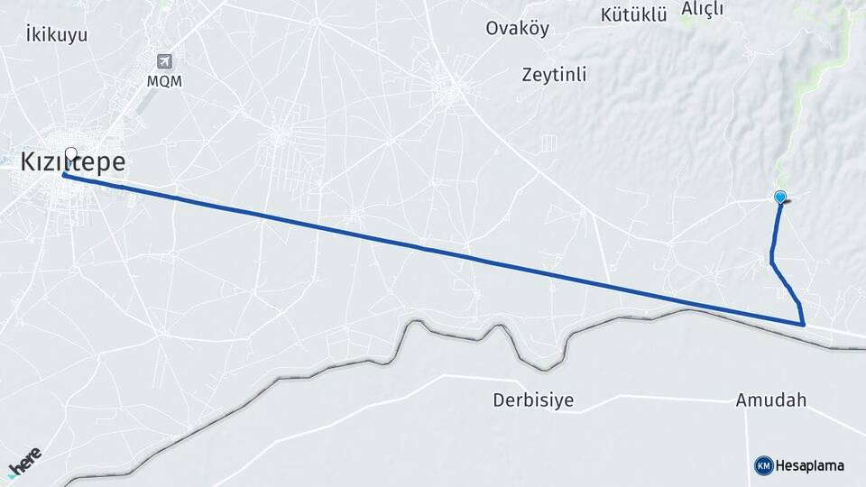 Mardin Artuklu Dara Kızıltepe Arası Kaç Km - Yol Haritası