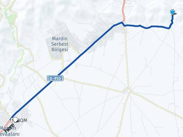 Eryeri Mardin Havalimanı Arası Kaç Km - Yol Tarifi