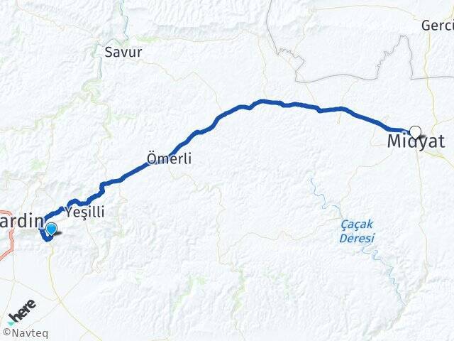 Eskikale Midyat Arası Kaç Km - Yol Tarifi
