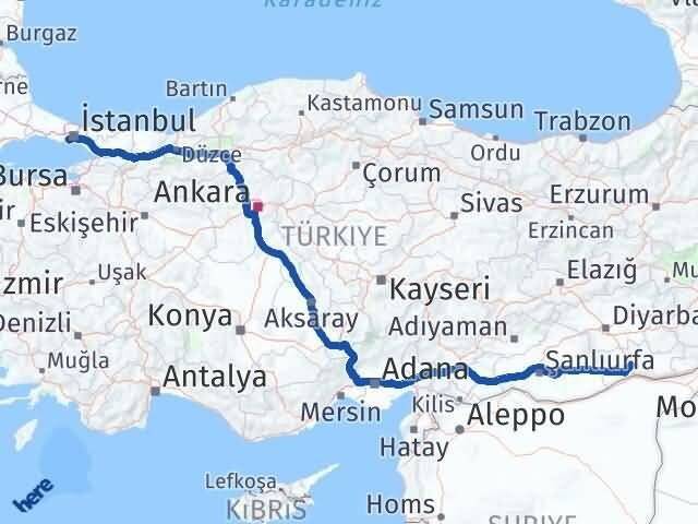 Mardin Bakırköy İstanbul Arası Kaç Km - Yol Haritası