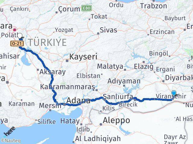 Mardin Bala Ankara Arası Kaç Km - Yol Haritası