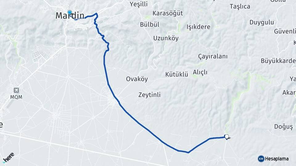 Mardin Dara Artuklu Arası Kaç Km - Yol Haritası
