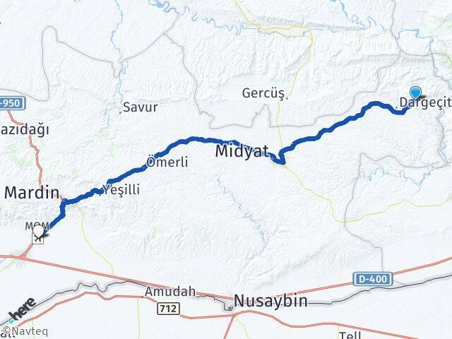 Akçaköy Mardin Havalimanı Arası Kaç Km - Yol Tarifi