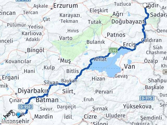 Dağ Iğdır Arası Kaç Km - Yol Tarifi