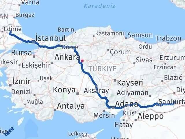 Mardin Derik Kırklareli Arası Kaç Km - Yol Haritası