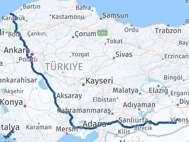Mardin Derik Zonguldak Arası Kaç Km - Yol Haritası