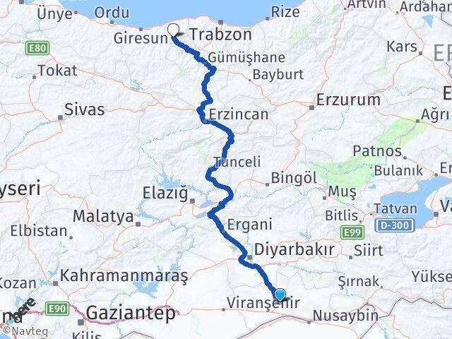 Mardin Doğankent Giresun Arası Kaç Km - Yol Haritası