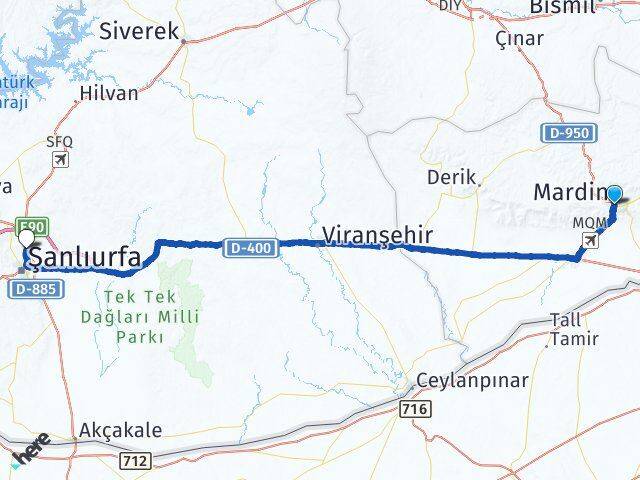 Mardin Karaköprü Arası Kaç Km - Yol Tarifi