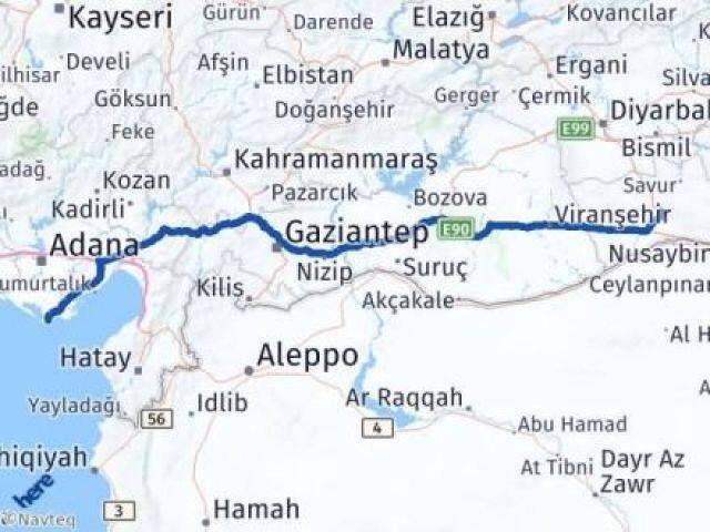 Mardin Karataş Adana Arası Kaç Km - Yol Haritası