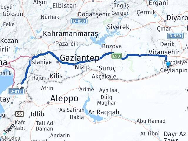 Büyükboğaziye 408 Evler Arası Kaç Km - Yol Tarifi