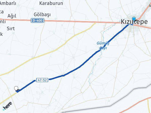 Mardin Kızıltepe Yamaç Kızıltepe Arası Kaç Km - Yol Haritası