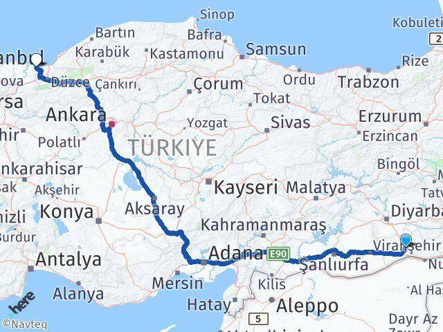 Mardin Kocaali Sakarya Arası Kaç Km - Yol Haritası