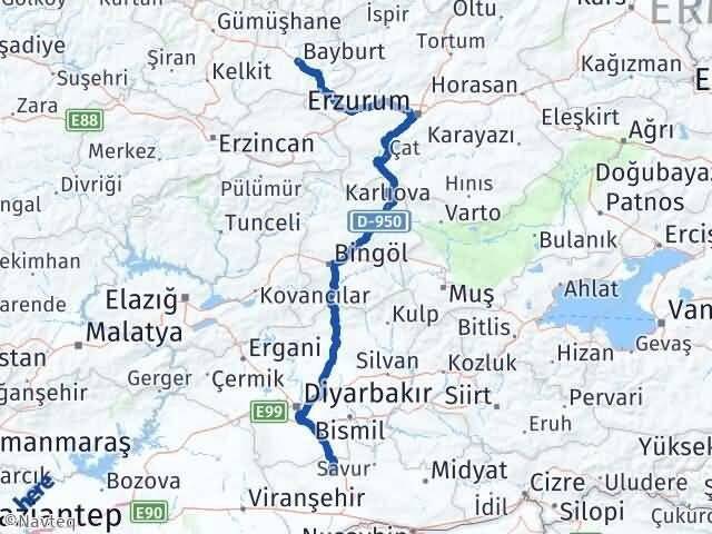 Mardin Mazıdağı Bayburt Arası Kaç Km - Yol Haritası