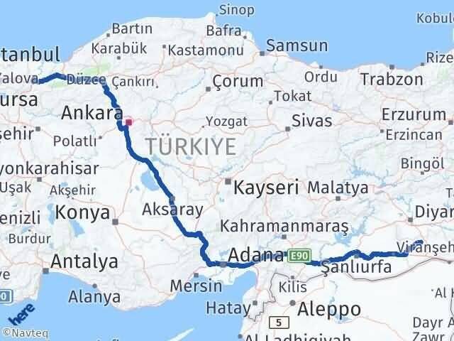 Mardin Mazıdağı Sakarya Arası Kaç Km - Yol Haritası