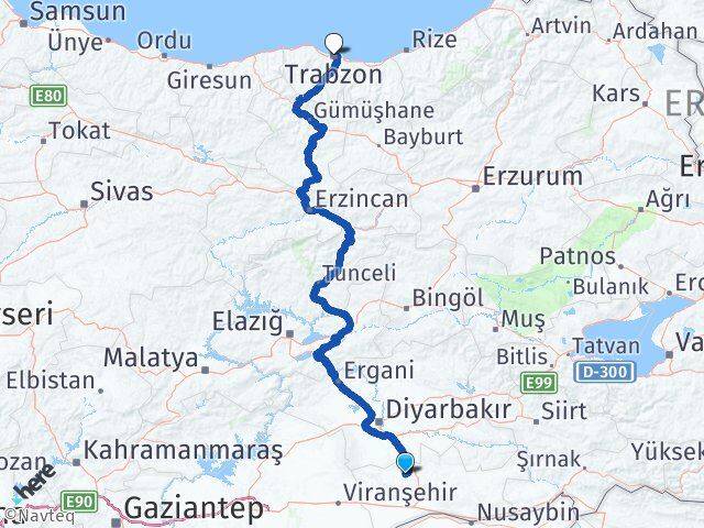 Mardin Mazıdağı Trabzon Arası Kaç Km - Yol Haritası