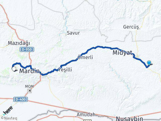 Doğançay Artuklu Arası Kaç Km - Yol Tarifi