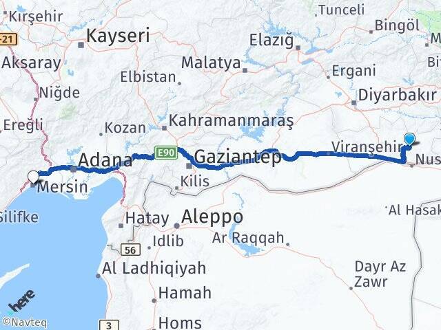Kutlubey Mersin Arası Kaç Km - Yol Tarifi
