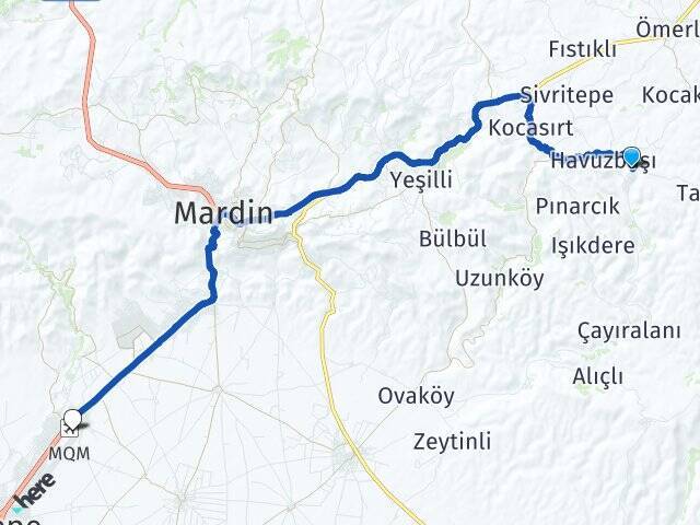 Kaynakkaya Mardin Havalimanı Arası Kaç Km - Yol Tarifi