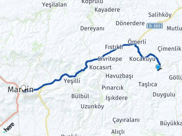 Ovabaşı Artuklu Otogar Arası Kaç Km - Yol Tarifi