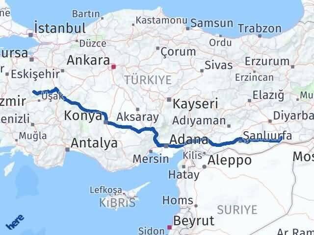 Mardin Pazarlar Kütahya Arası Kaç Km - Yol Haritası
