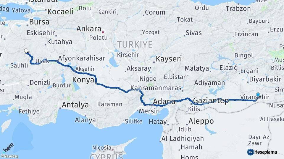 Mardin Simav Kütahya Arası Kaç Km - Yol Haritası