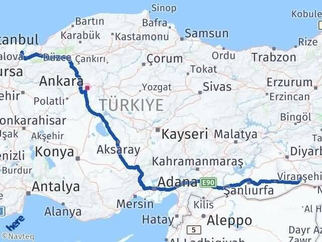 Mardin Söğütlü Sakarya Arası Kaç Km - Yol Haritası