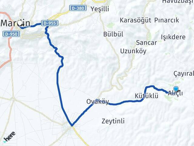 Alıçlı Artuklu Otogar Arası Kaç Km - Yol Tarifi