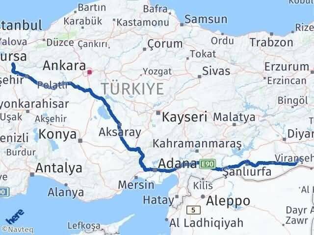 Mardin Yeşilli Bilecik Arası Kaç Km - Yol Haritası