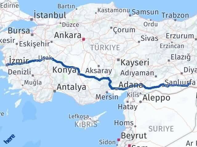 Yeşilli İzmir Arası Kaç Km - Yol Tarifi