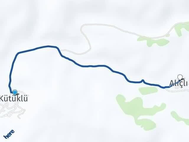 Kütüklü Alıçlı Arası Kaç Km - Yol Tarifi