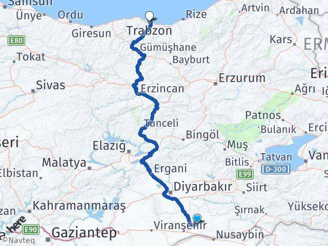 Yeşilli Trabzon Arası Kaç Km - Yol Tarifi
