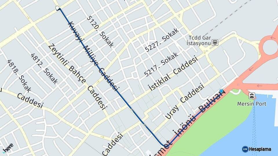Mersin Akdeniz Arası Kaç Km - Yol Haritası