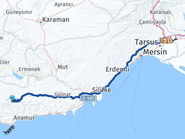 Boğuntu Çağ Üniversitesi Arası Kaç Km - Yol Tarifi