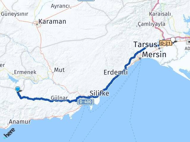 Ardıçlıtaş Çağ Üniversitesi Arası Kaç Km - Yol Tarifi
