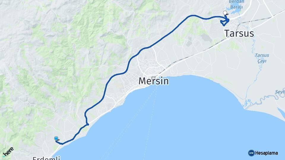 Arpaçbahşiş Tarsus Üniversitesi Arası Kaç Km - Yol Tarifi