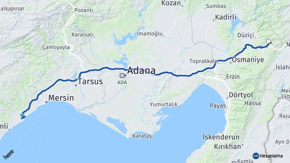 Çeşmeli Bahçe Arası Kaç Km - Yol Tarifi