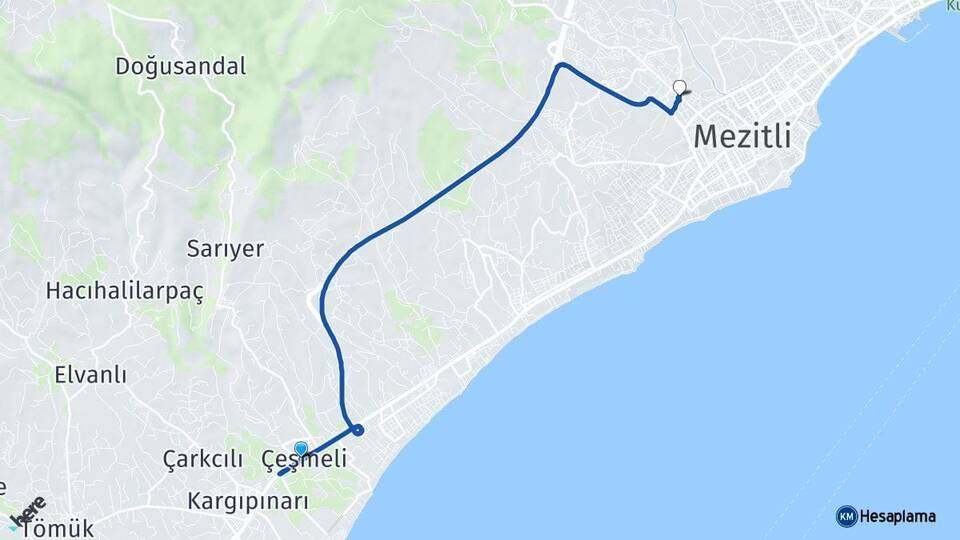 Çeşmeli Kuyuluk Arası Kaç Km - Yol Tarifi