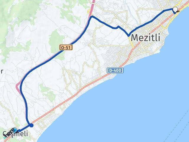 Çeşmeli Mersin Üniversitesi Arası Kaç Km - Yol Tarifi