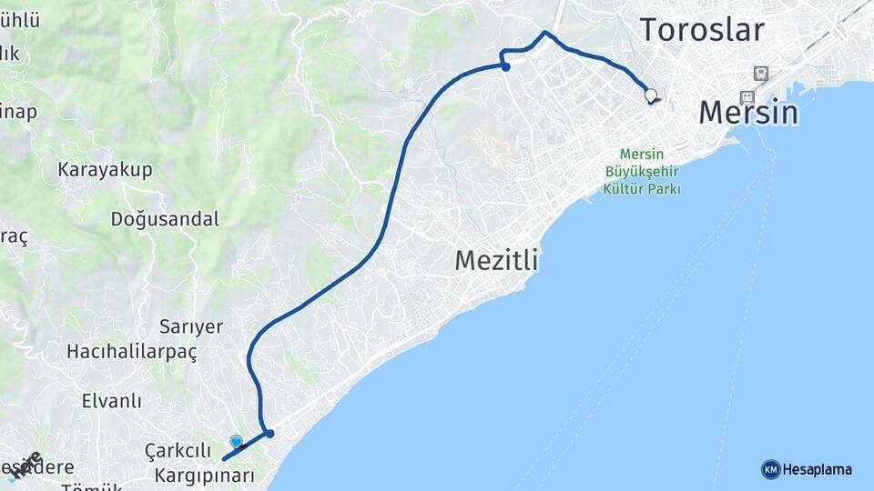 Çeşmeli Yenişehir Arası Kaç Km - Yol Tarifi