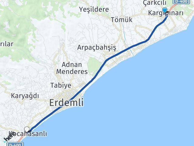 Kargıpınarı Kocahasanlı Arası Kaç Km - Yol Tarifi