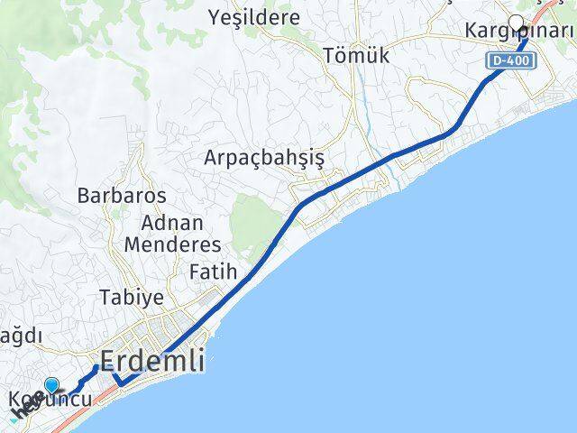 Koyuncu Kargıpınarı Arası Kaç Km - Yol Tarifi