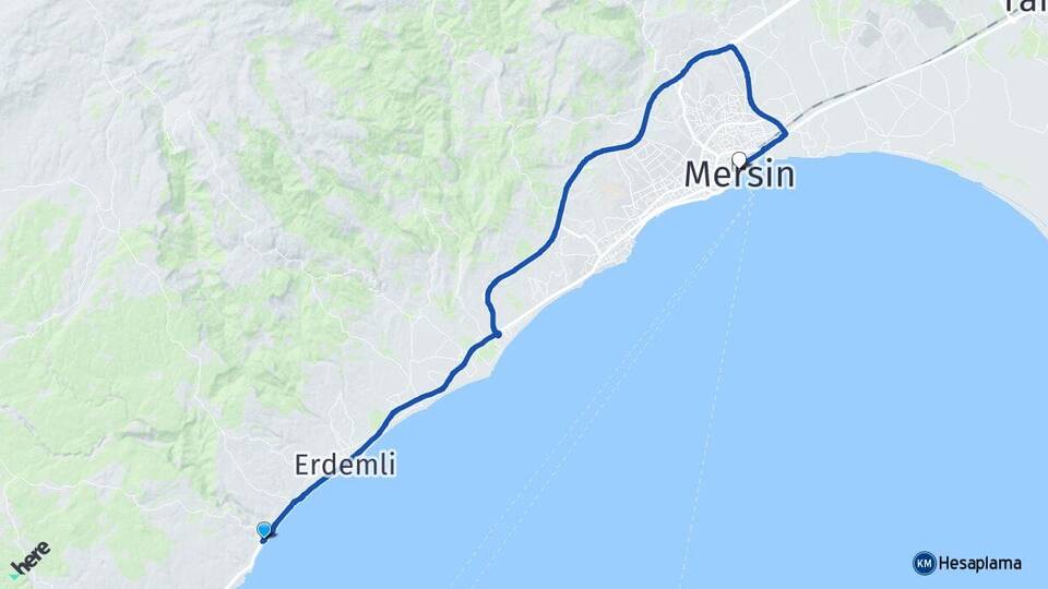 Mersin Erdemli Limonlu Arası Kaç Km - Yol Haritası