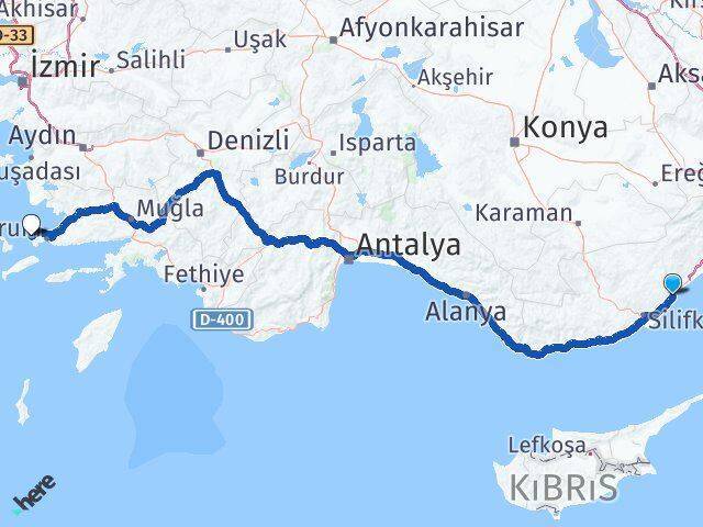 Limonlu Gümüşlük Arası Kaç Km - Yol Tarifi