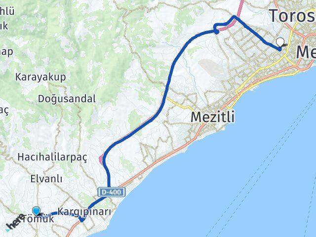 Tömük Yenişehir Arası Kaç Km - Yol Tarifi