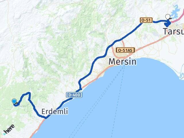 Yeniyurt Tarsus Üniversitesi Arası Kaç Km - Yol Tarifi