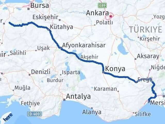 Mersin Kepsut Arası Kaç Km - Yol Tarifi