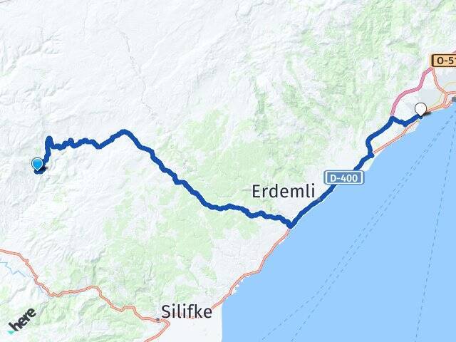 Narlı Mersin Üniversitesi Arası Kaç Km - Yol Tarifi
